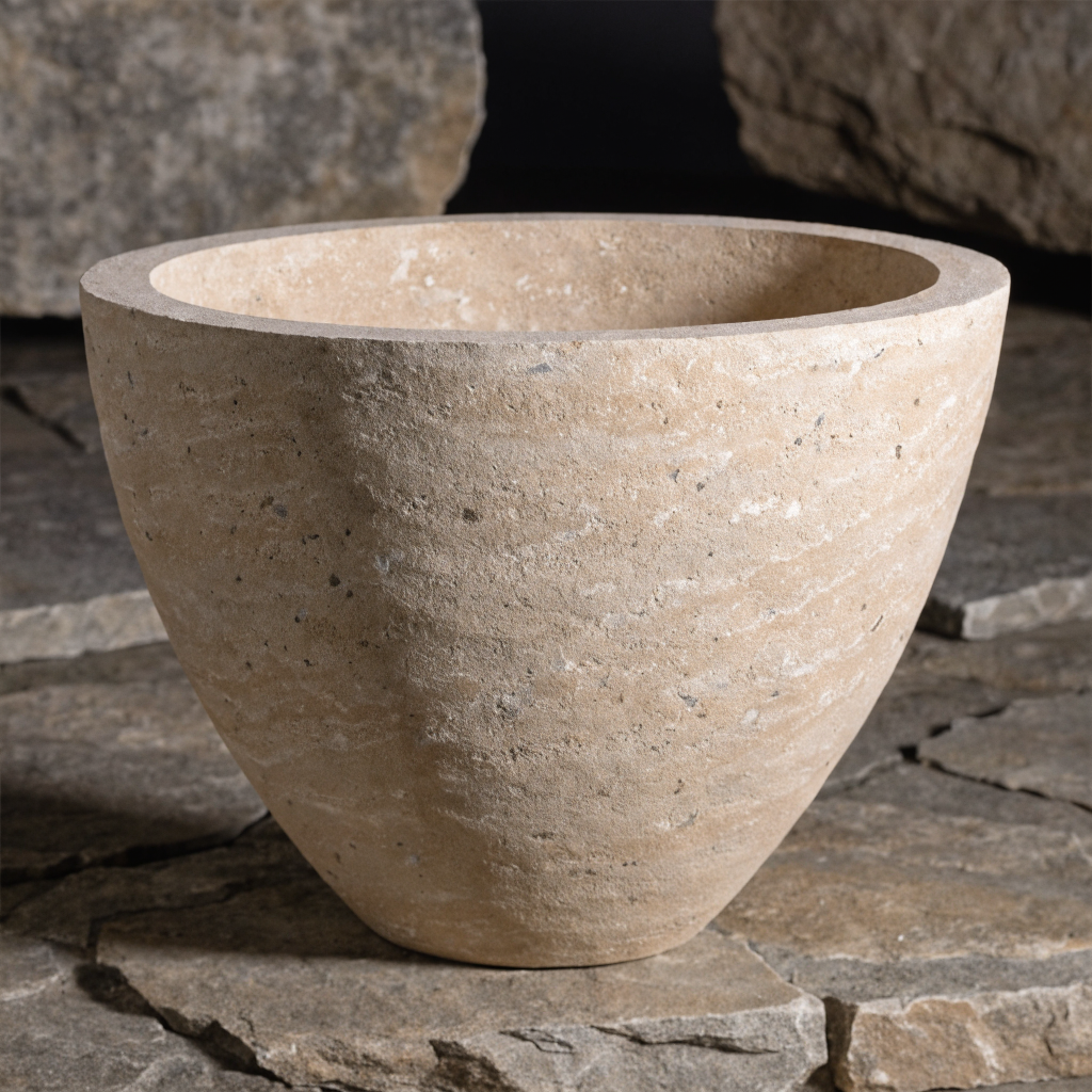 Sandstone Tapered Round Planter