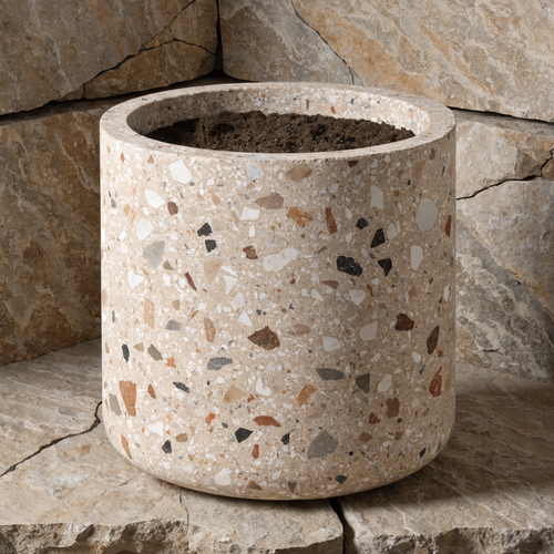 Terrazzo Cylinder Planter