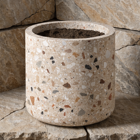 Terrazzo Cylinder Planter