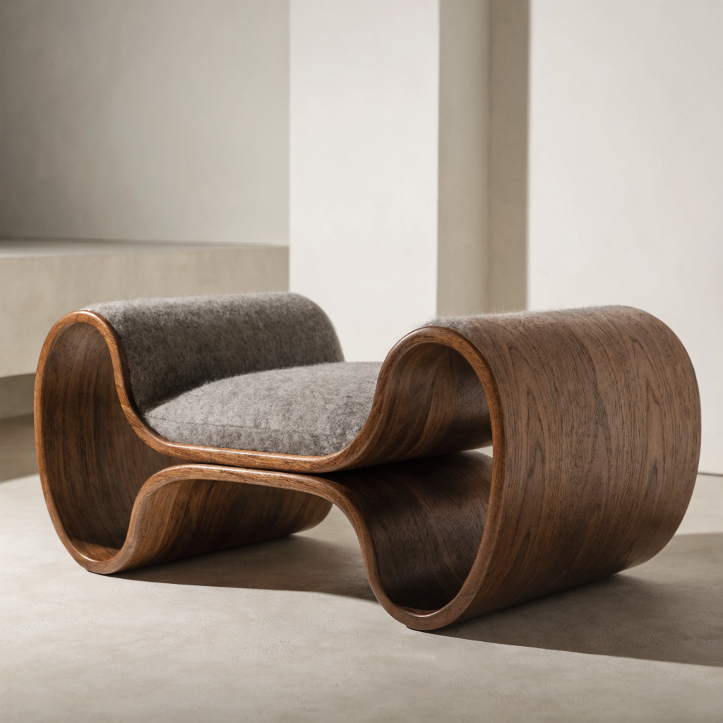 Elevated Walnut Frame Dog Bed
