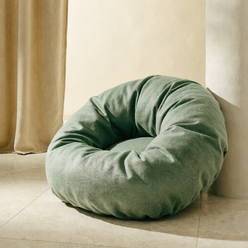 Donut Organic Cotton Dog Bed Sage