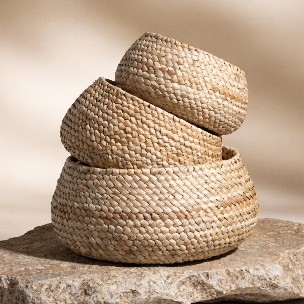 Belly Seagrass Basket Set Natural