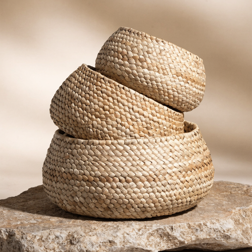 Belly Seagrass Basket Set Natural