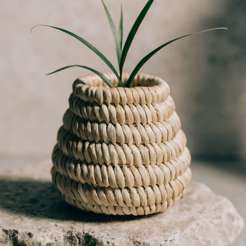 Plant Seagrass Basket Tapered Small