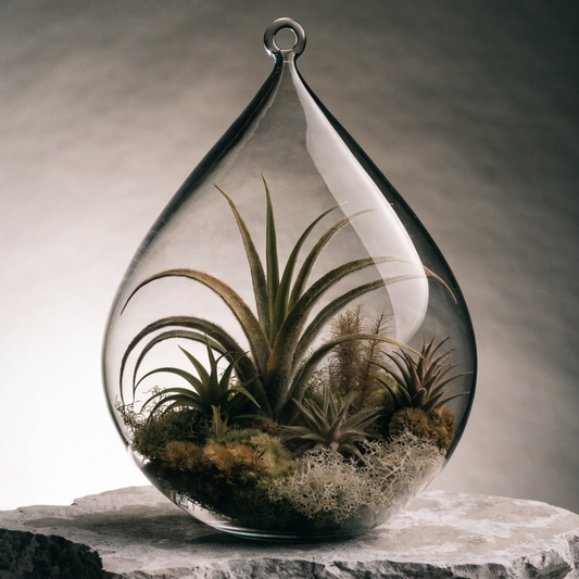 Teardrop Hanging Glass Ecosystem