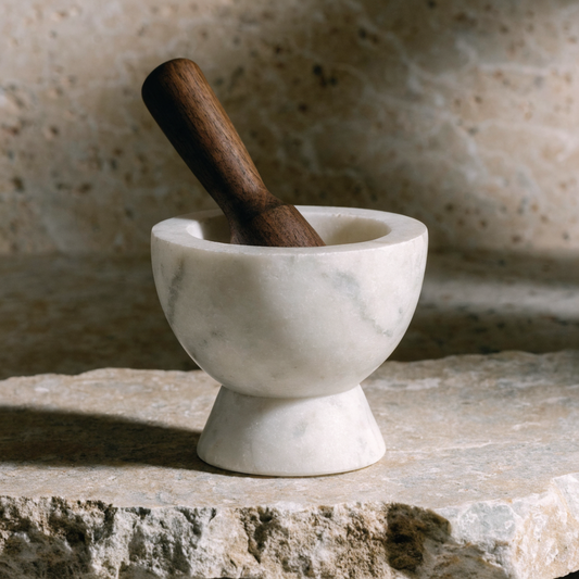 Marble Walnut Pestle and Mortar