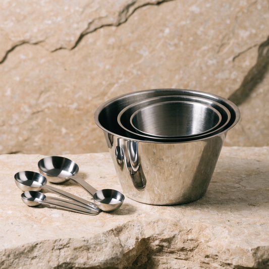 Stainless Measuring Cup and Spoon Set