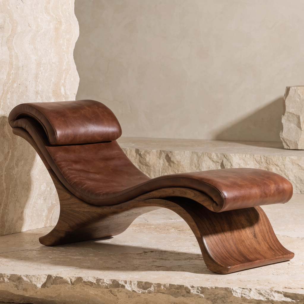 Massage Recovery Bench Leather Walnut