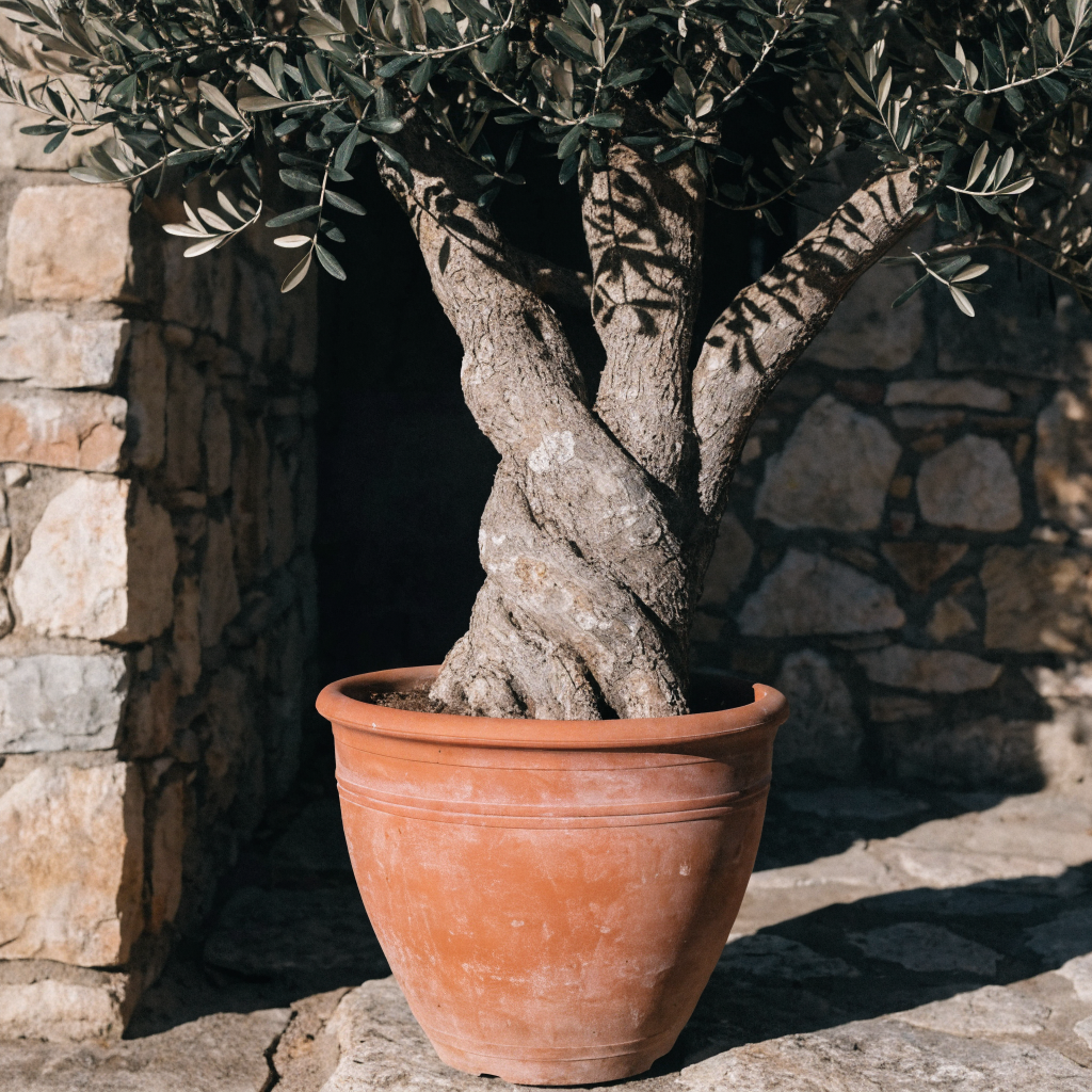 Potted Olive Tree