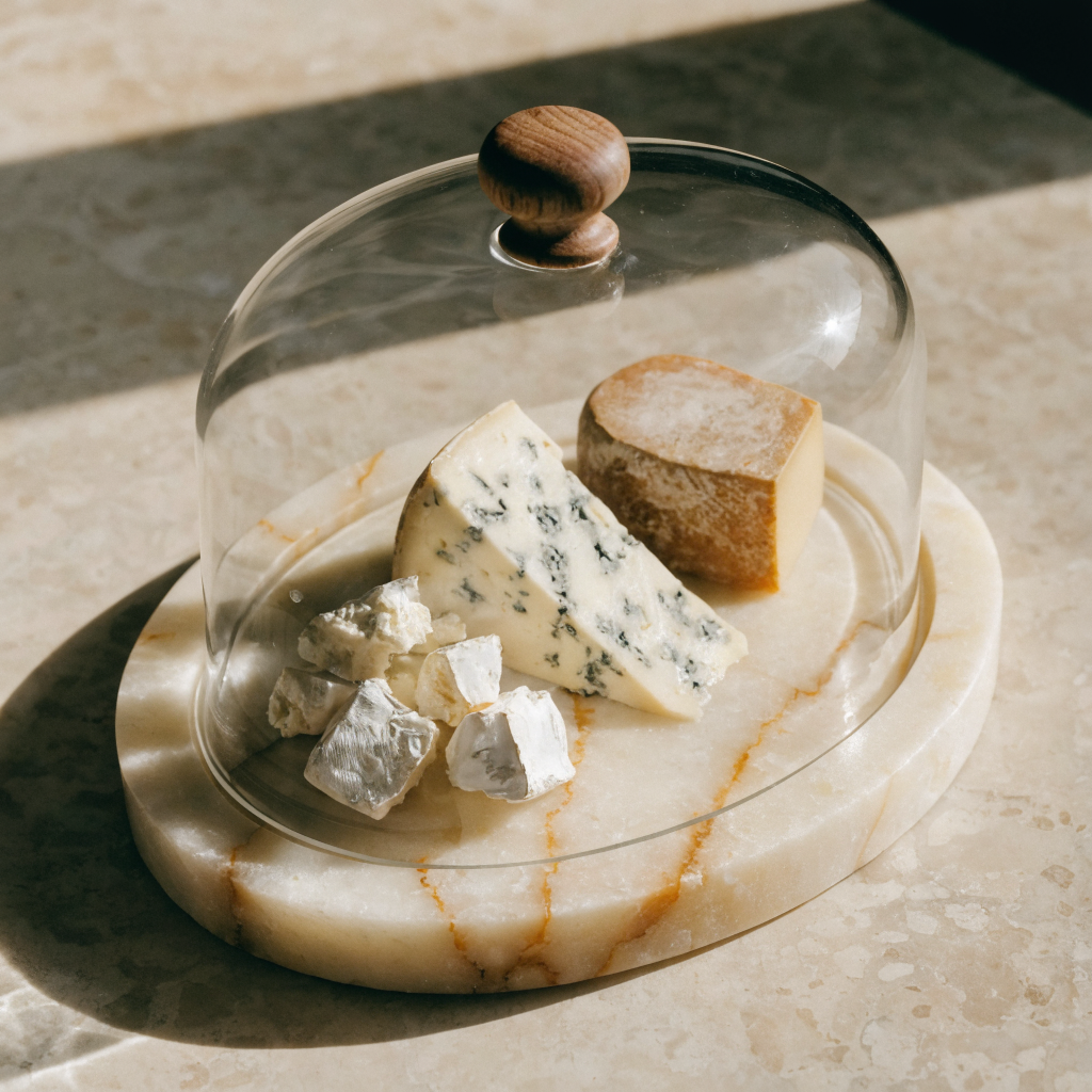 Marble Cheese Board & Dome