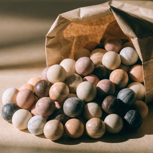 Cocoa Orbs — Candy-Shell Buttons