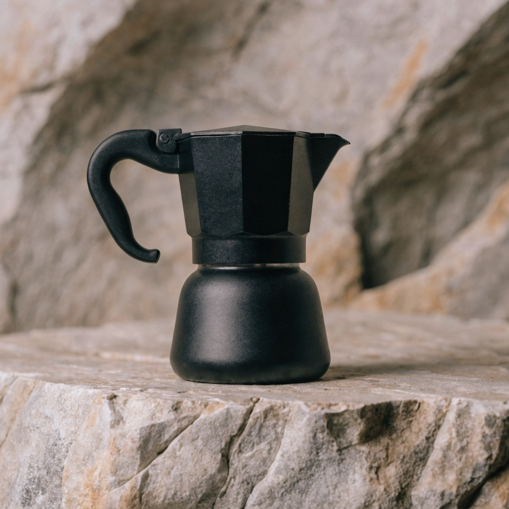 Moka pot matte black