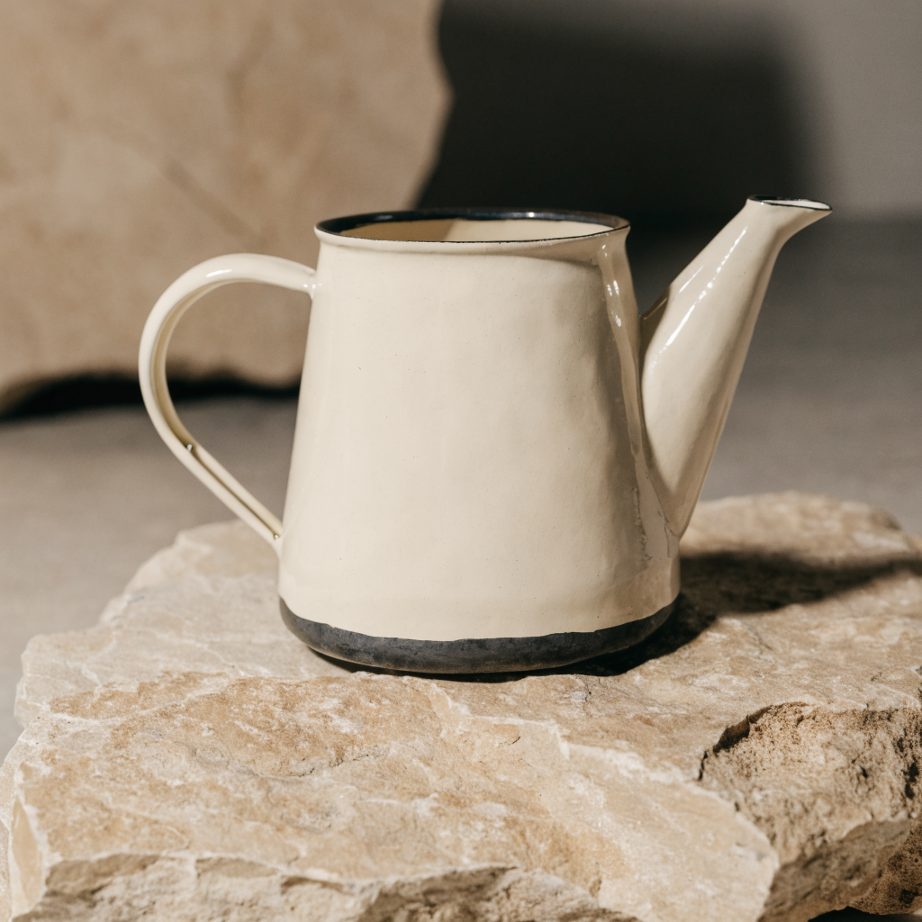 Enamel farmhouse coffee pot