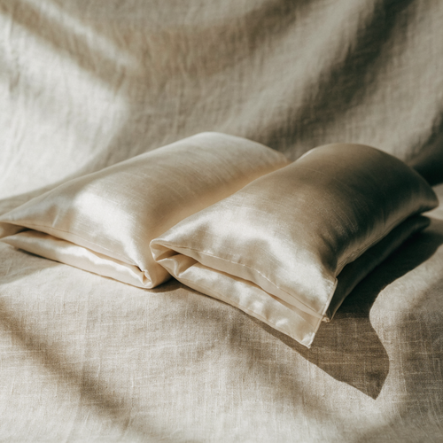 Mulberry Silk Pillowcase Pair — Ivory