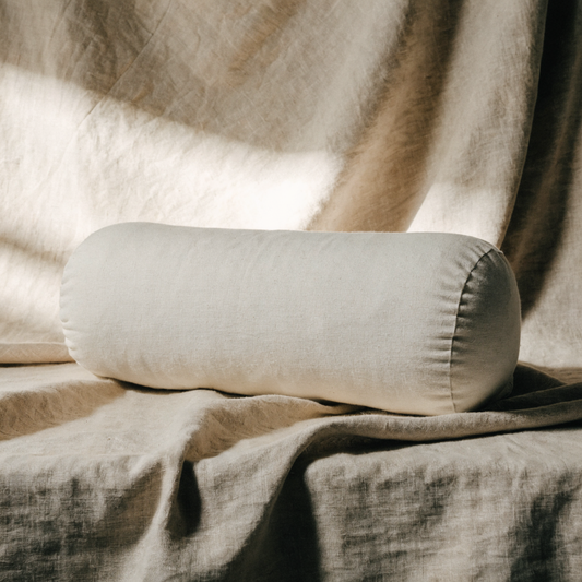 Organic Cotton Yoga Bolster — Oatmeal