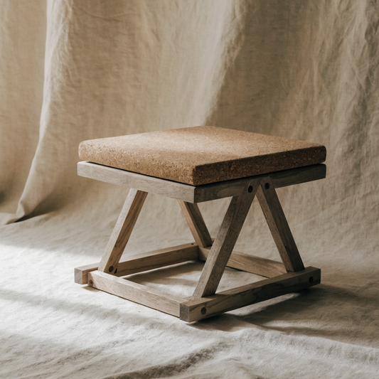 Cork Meditation Stool — Folding