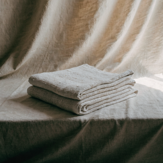 Organic Cotton Yoga Blanket — Stone
