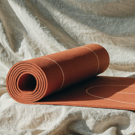 Natural Rubber Alignment Mat — Terracotta