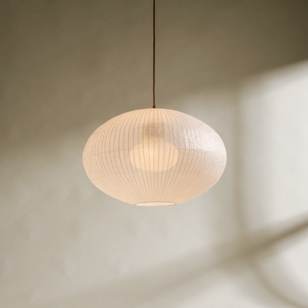 Rice Paper Pendant Lamp — Round