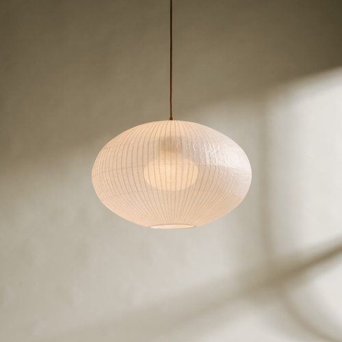 Rice Paper Pendant Lamp — Round
