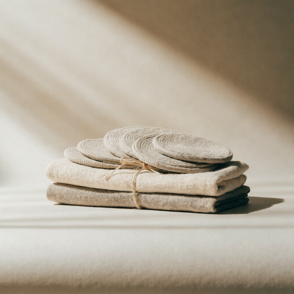 Organic Cotton Bath Accessories Set